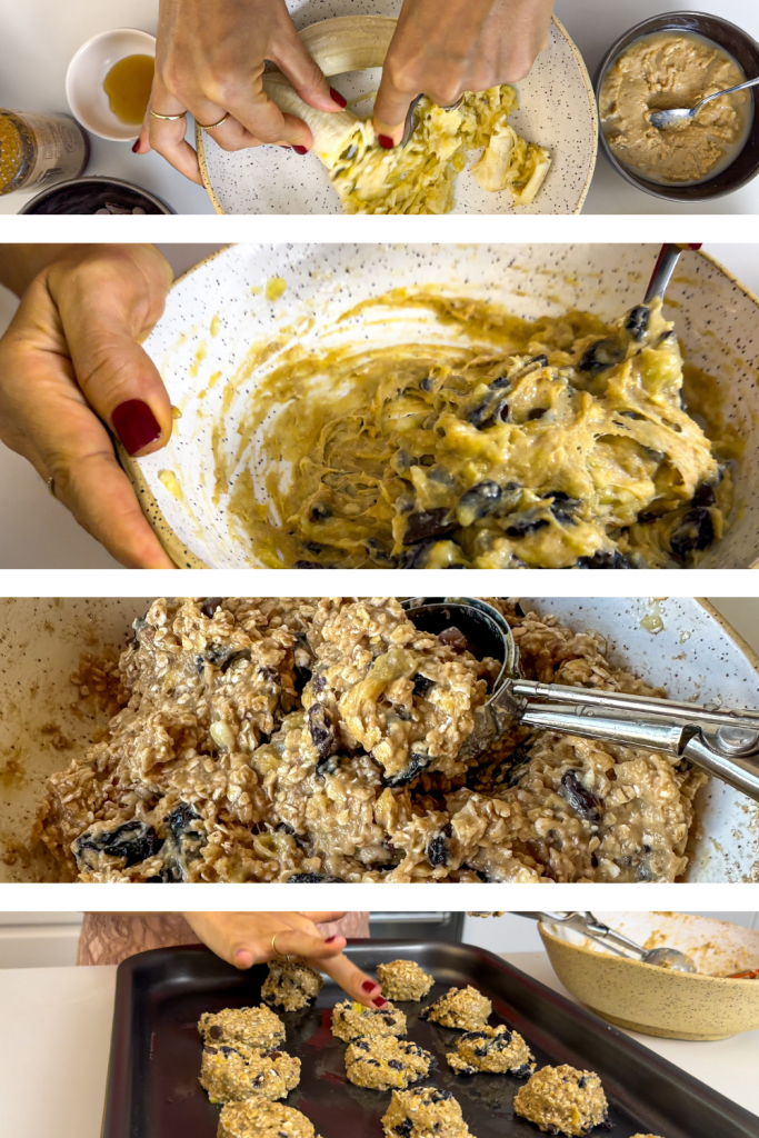 biscoitos de banana e aveia fit passo a passo da receita modo de preparo